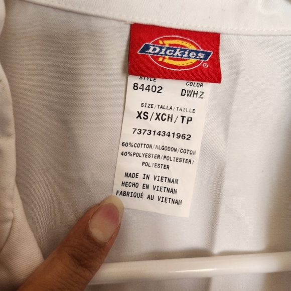 Dickies updated missy fit lab coat white pockets style 84402-34" sz XS GUC scrub - Picture 5 of 16